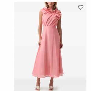 Aje Genesis Coral Midi Dress NWT